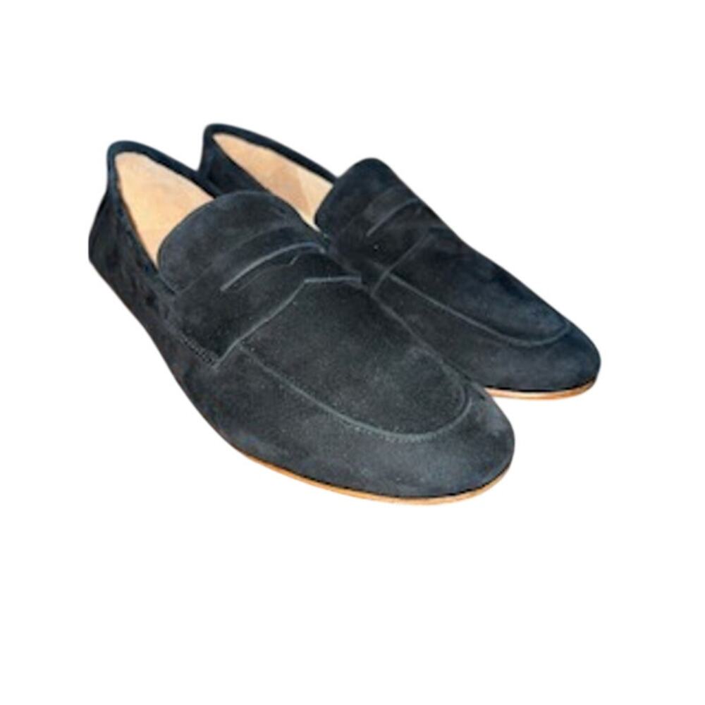 Quince Women's sz 9.5M Italian Suede Penny Loafer